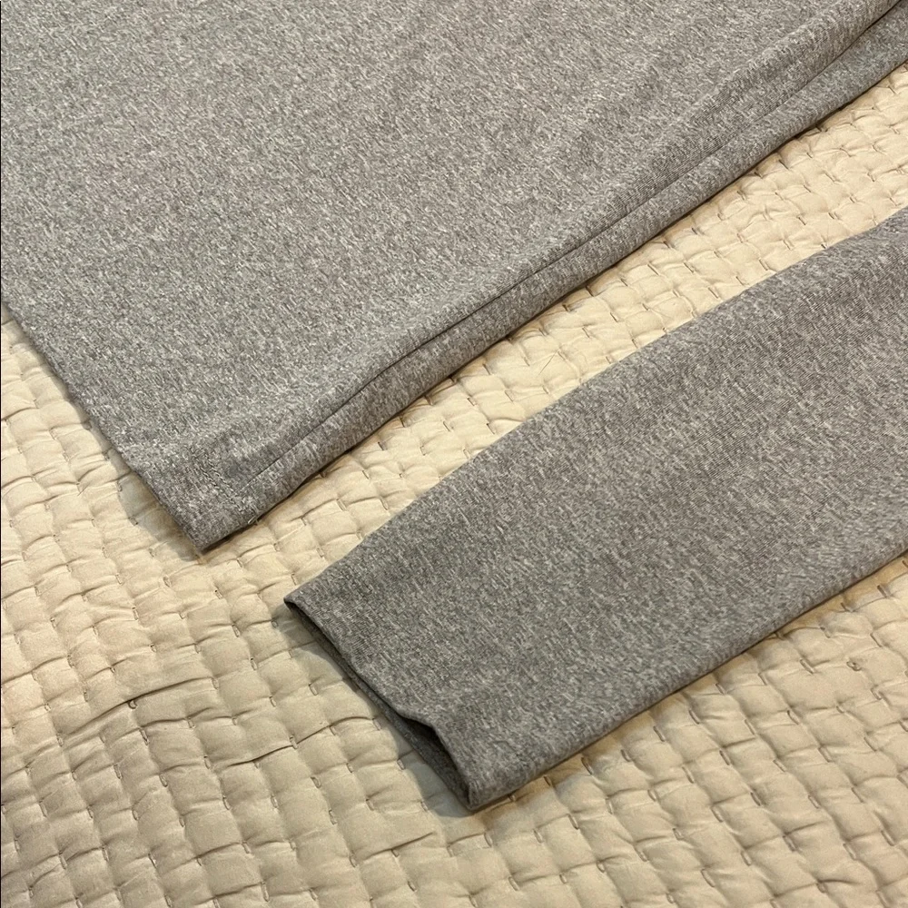 Nike Men’s Dri-Fit Heather Gray Long Sleeve Performance Tee | Size S